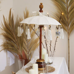 Bali Home Decor Parasol - Canvas - Natural- 40cm product image 8