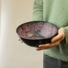 Aluminum Singing Bowl - Magic Mushroom - Pink (20cm) product image 3