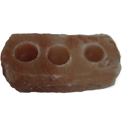 Natural Salt Candle Holder - 3 holes product image 4