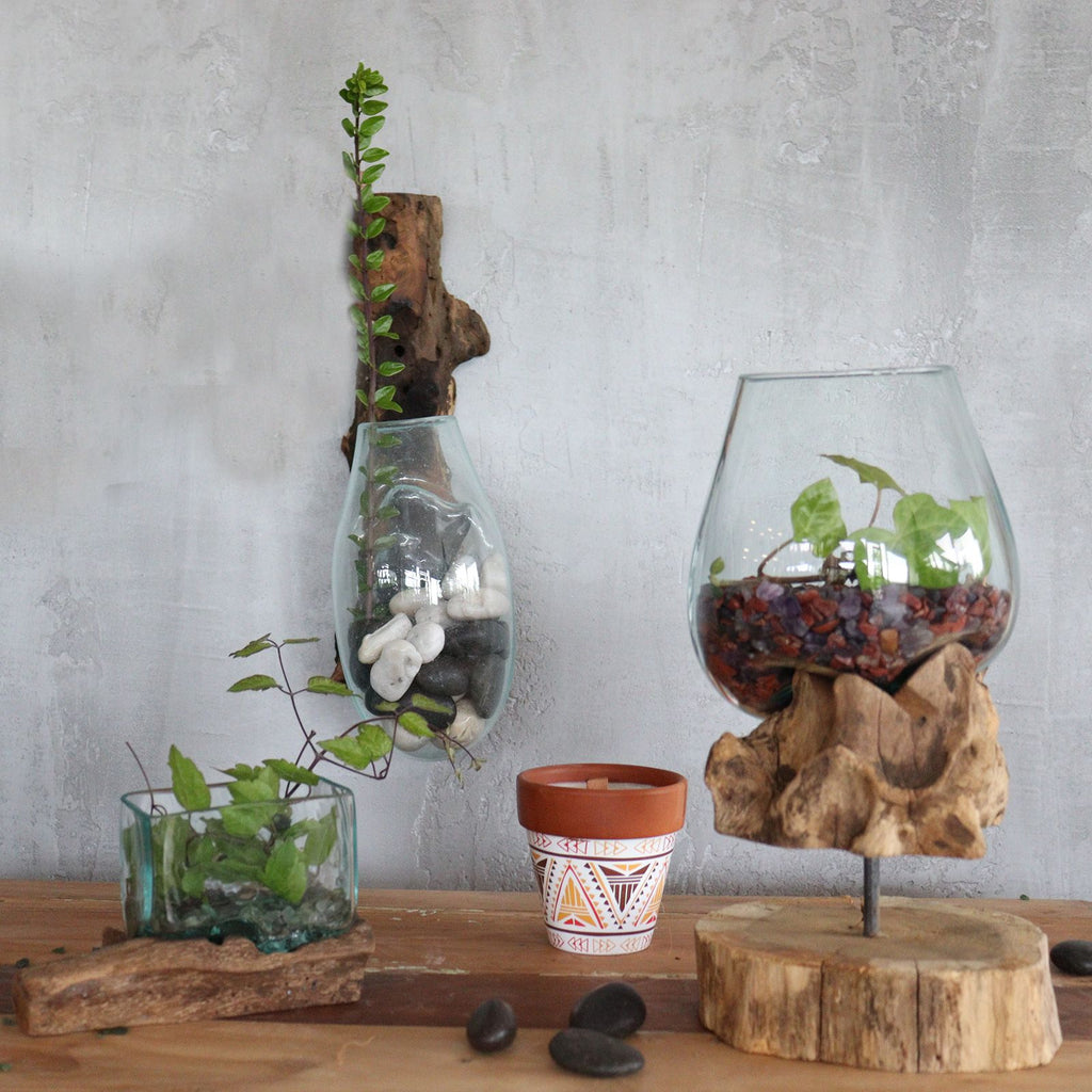 Molten Glass on Wood - Hanging Bowl product image