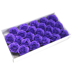 Craft Soap Flowers - Lrg Rose - Violet product image 5