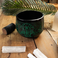 Cauldron Singing Bowl - Magic Mushroom - Green (15cm) product image 7
