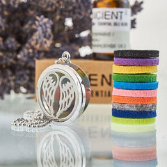 Aromatherapy Diffuser Necklace - Angel Wings 30mm product image 4