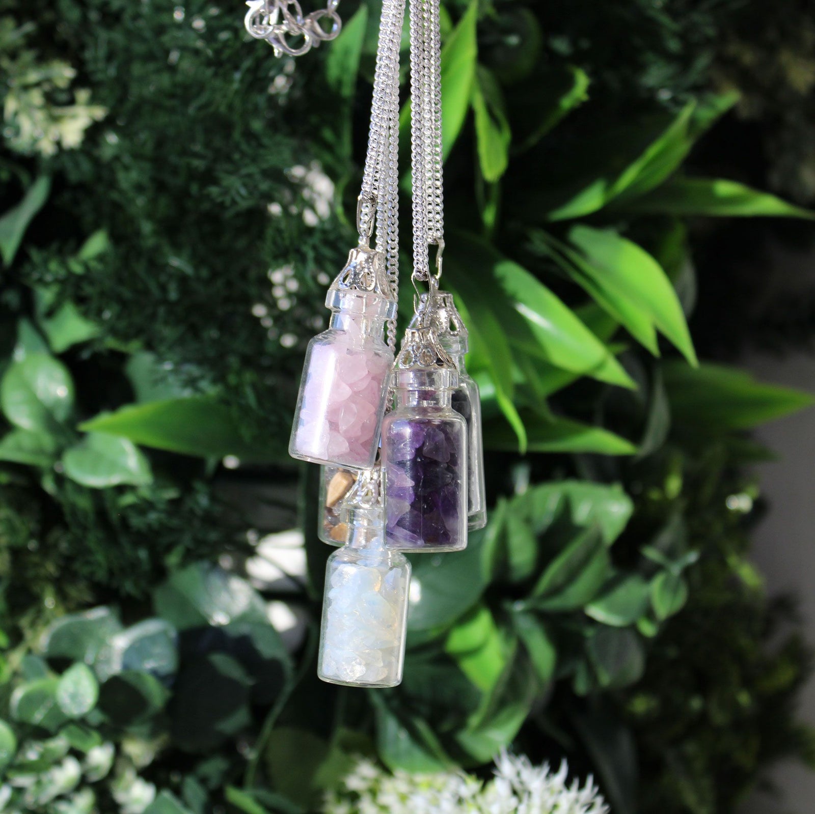 Bottled Gemstones Necklace - Opalite product image