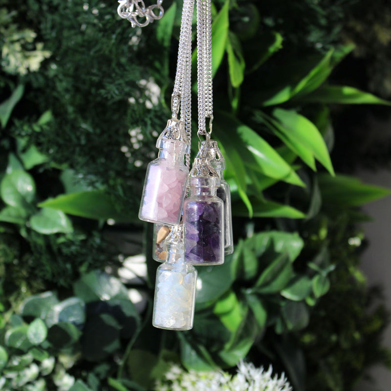 Bottled Gemstones Necklace - Opalite product image