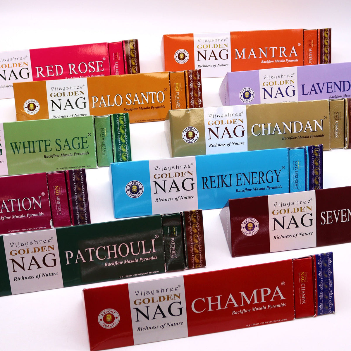42g Jumbo Golden Nag - Meditation Backflow Incense Cones product image 2