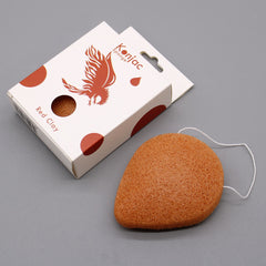 Teardrop Konjac Sponge - Red Clay - Rejuvenating product image 3