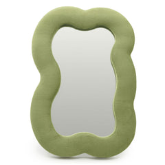 Soft Squiggly Mirror - Large Cloud - Moss Green (33.4x23.5x2.3cm) product image