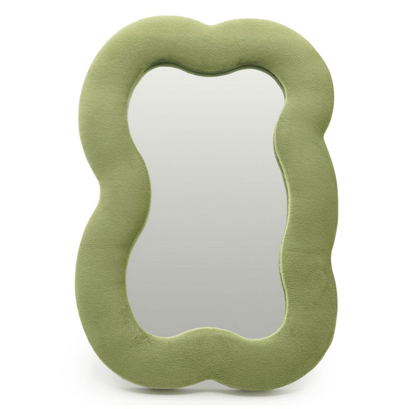Soft Squiggly Mirror - Large Cloud - Moss Green (33.4x23.5x2.3cm) product image
