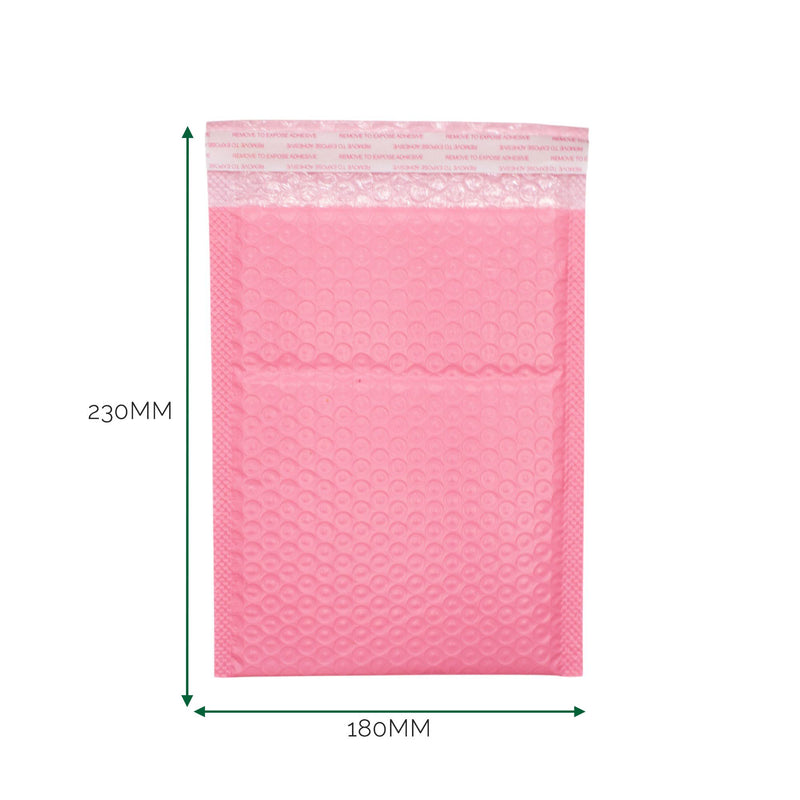 Pink Poly Bubble Envelope (180x230+40mm) product image