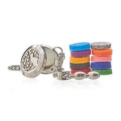 Aromatherapy Jewellery Chain Bracelet - Cat & Flowers - 20mm product image 3