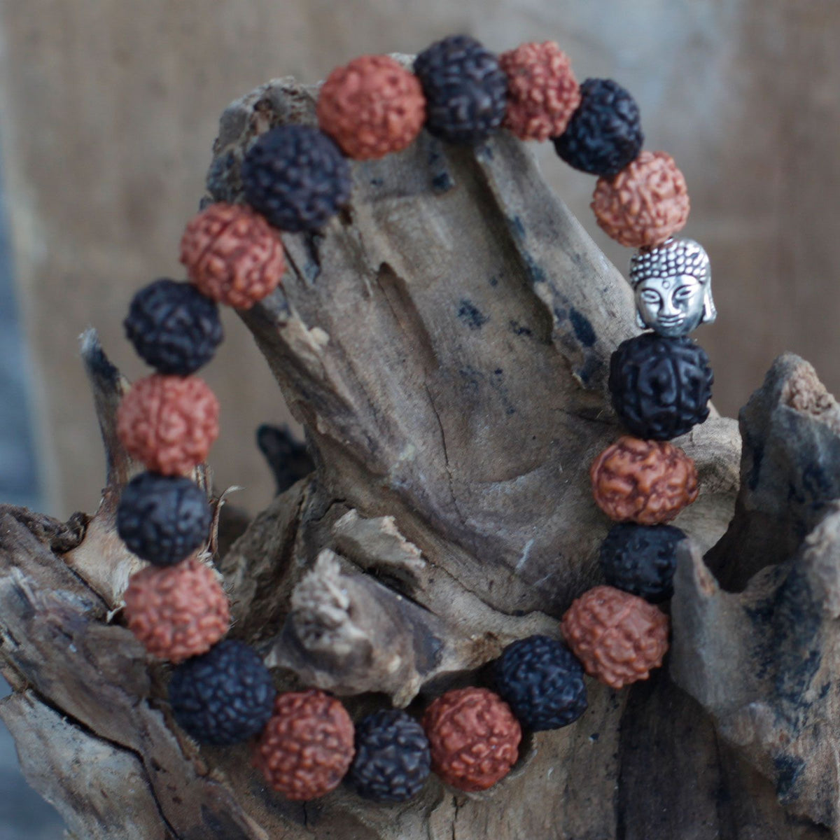 Rudraksha Buddah Bangle Mala - Mix product image 2