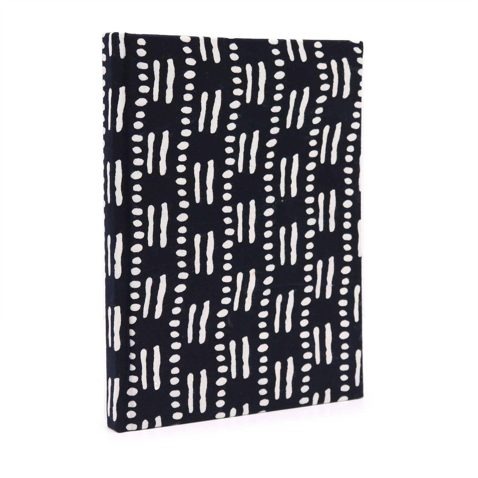 Cotton Bound Notebooks 20x15cm - 96 pages - Black Dots & Dashes product image