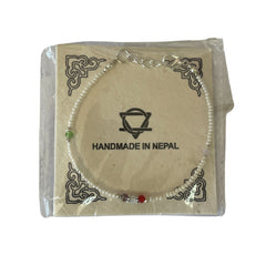 Nepalese Extra Fine Gem Bracelet - Pearl & Cut Beads product image 5