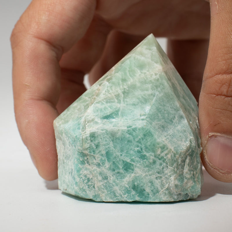 Gemstone Top Polished Points - Indian Amazonite (approx 5-6 pieces) product image