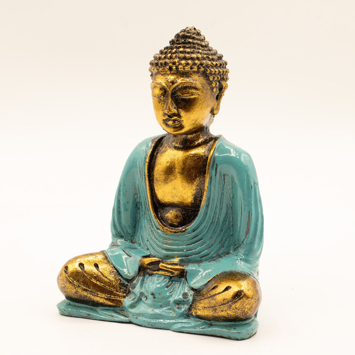 Teal & Gold Buddha - Medium product image 5