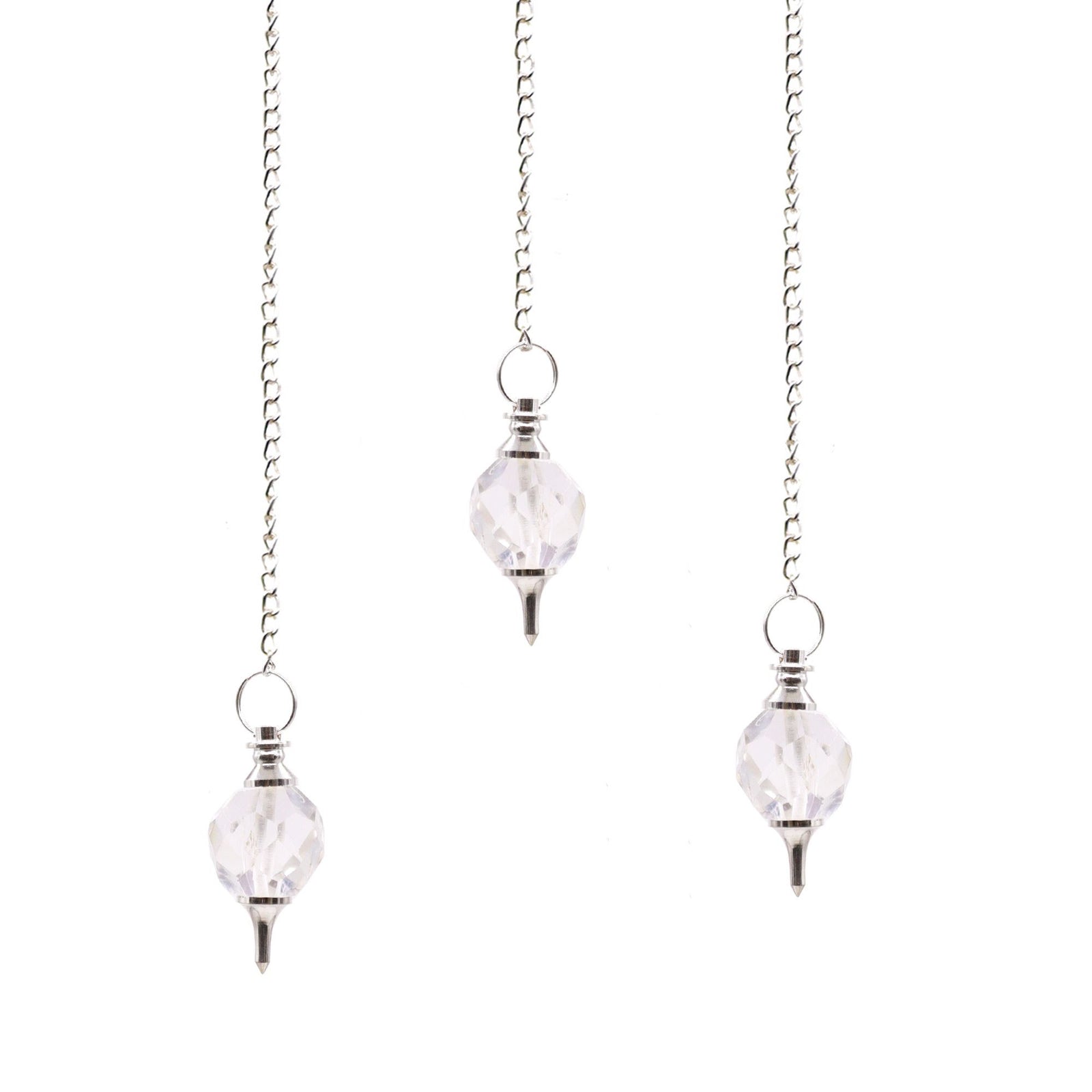 Facted Gemstone Pendulum - Rock Quartz product image