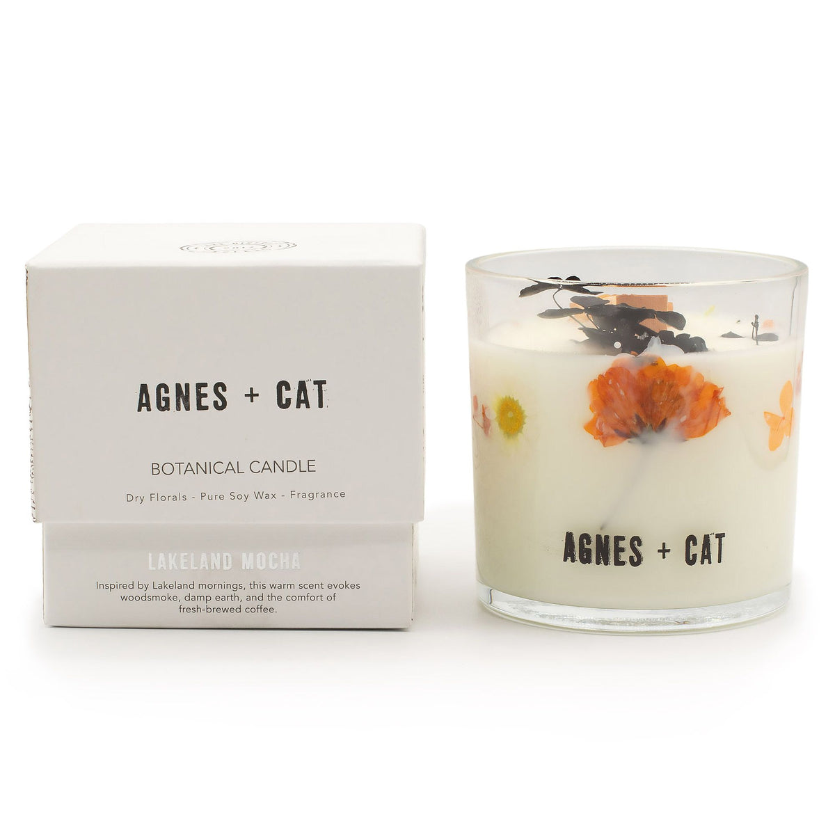 Agnes + Cat Botanical Soy Wax Candle - Lakeland Mocha product image 4