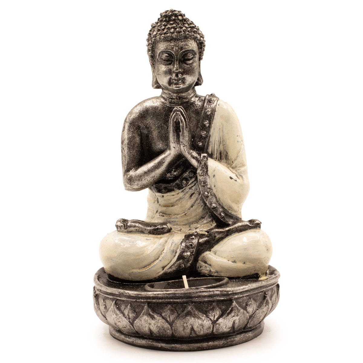 Buddha Candle Holder - White - Medium product image