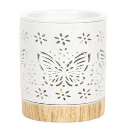 Matte Ceramic Butterfly Oil Burner product image