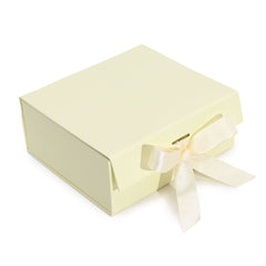 Flat Pack Gift Box - Medium Square (20x18.2x8cm) - Ivory product image