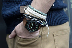 Mens Bracelet Sets - Green & Natural (asst) product image 5