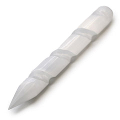 Selenite Spiral Wands - 16 cm (Point One Ends) product image 3
