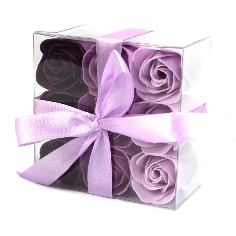 Set of 9 Soap Flower - Lavender Roses product image