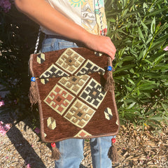 Chocolate Kilim Messenger Festival Bag product image 5