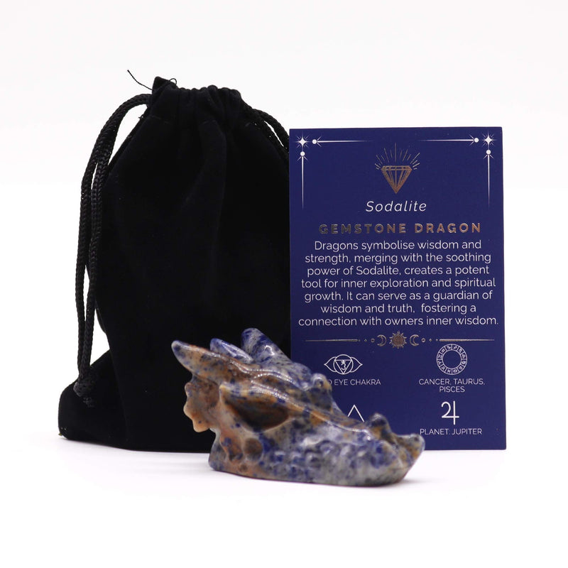 Gemstone Large Dragon Head- Sodalite product image