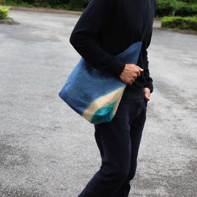 Soft Blend Shoulder Tote - Denim Blue product image