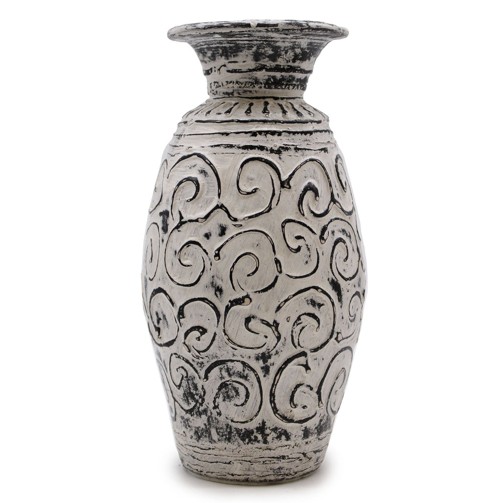 Swirls Shaped Vase - Cream product image