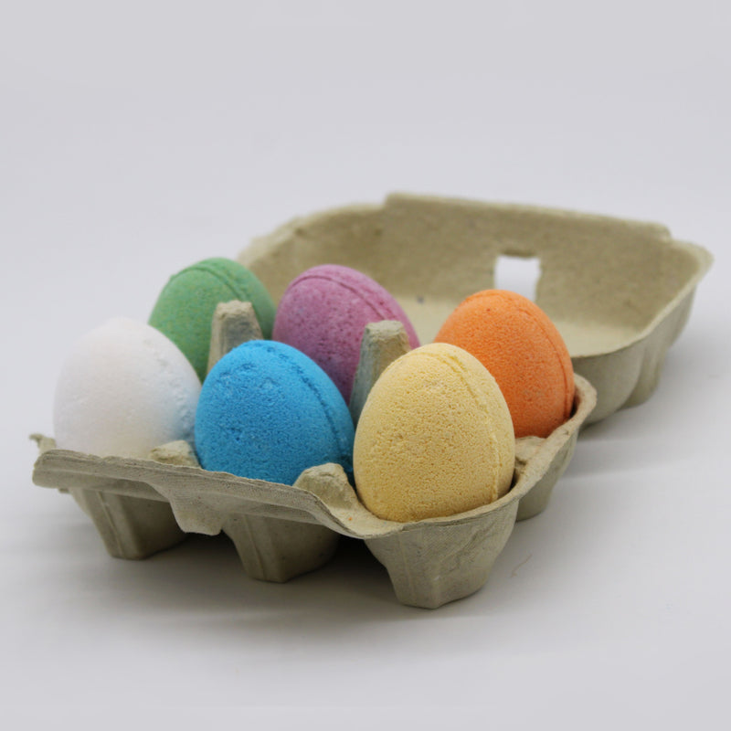 6 Bath Eggs in a Tray - Cherry product image