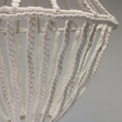 Macrame Large Drop Chandelier - Natural product image 6