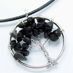 Tree of Life Pendant - Black Agate product image 4