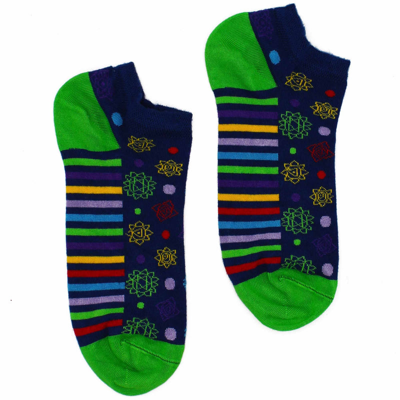 M/L Hop Hare Bamboo Socks Low (7.5-11.5) - 7 Chakra product image