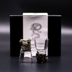 Gift Set of 6 Shot Glasses (50ml) - Wild Forest Creatures - Antique Bronze product image 3