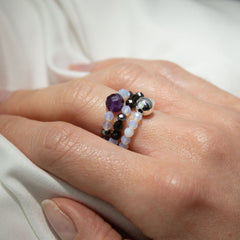 Nymph Spirit Gemstone Ring Set - Full Moon product image 2