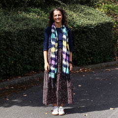 Boho Java Art Stole/Scarf - Multi Stripes - 62x200cm product image 4