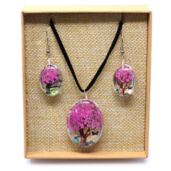 Pressed Flowers - Tree of Life set - Bright Pink product image 3