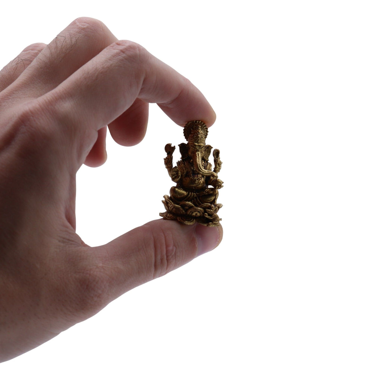 Brass Miniature Gods - Ganesha (22gms) - 37mm product image 2