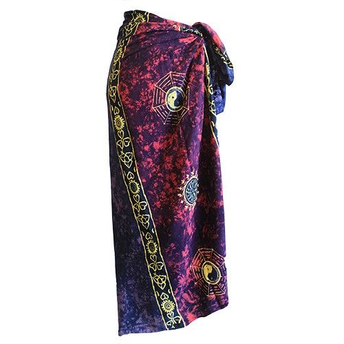 Bali Celtic Sarongs - Yin & Yang - Purple product image 3