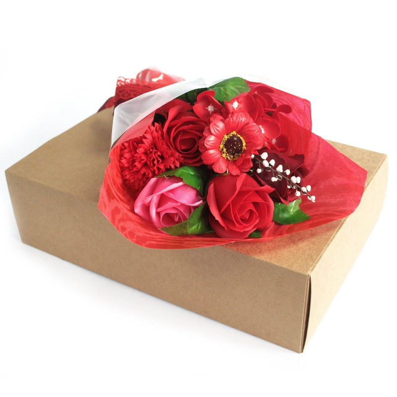 Red Boxed Hand Soap Flower Bouquet - Special product image