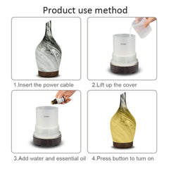Aroma Atomiser - Glass Abstract Grey USB product image 2