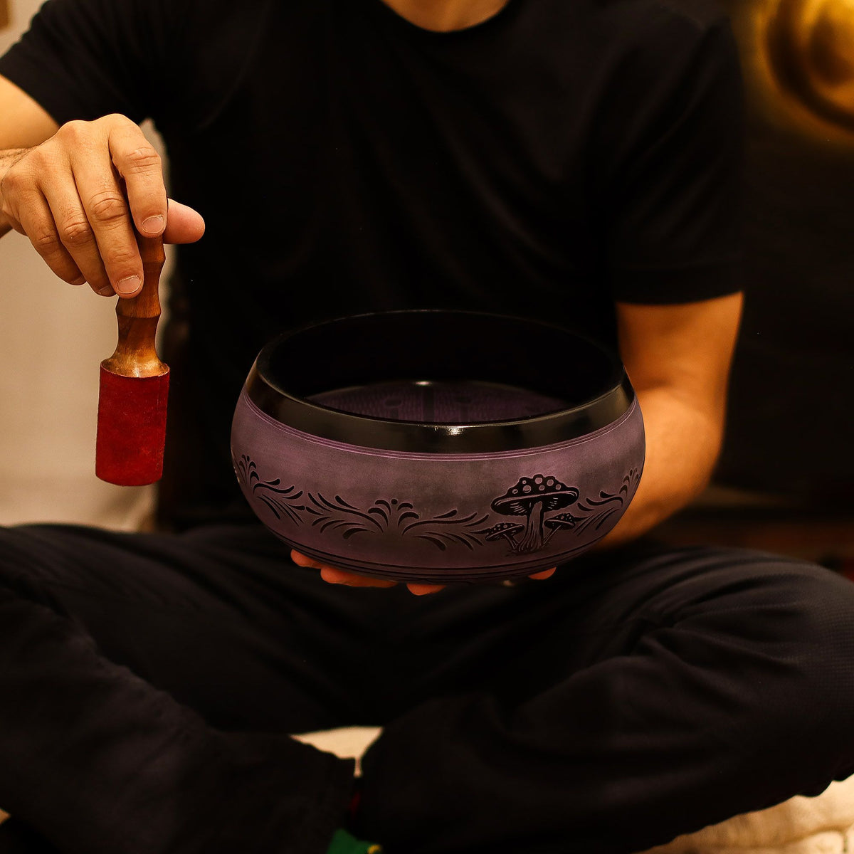 Extra Loud - Mushroom Singing Bowl - Purple Haze (23x10.5cm, 1.3kg) product image 12
