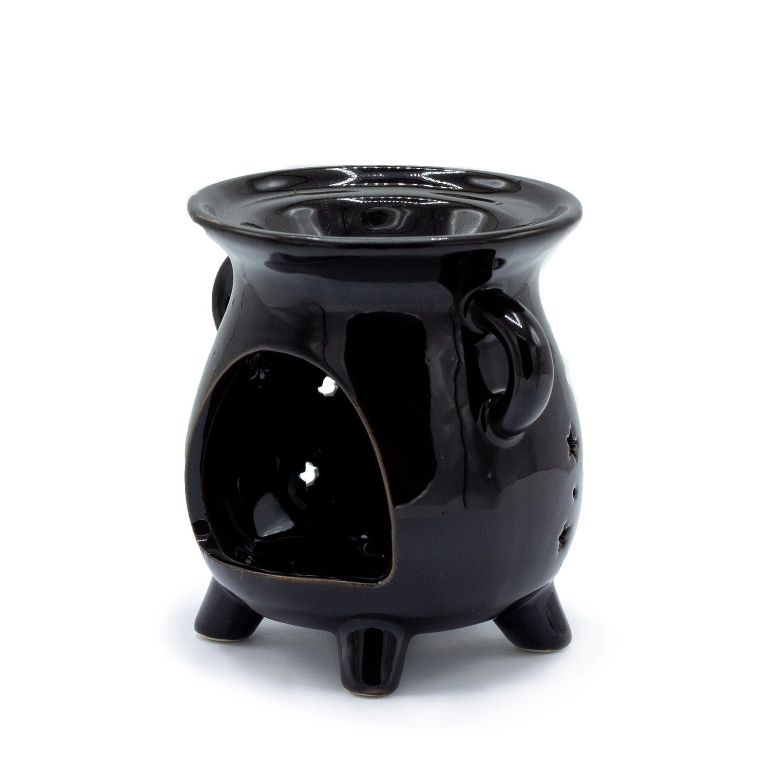 Cauldron Oil Burner - Moon Phase - Black product image
