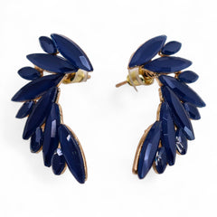 Royal Blue - Vintage Glass - Angel Wings - Earrings product image 4