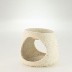 Ceramic Zen Oil Burner - Round Pebble - Speckled Off-White product image 3