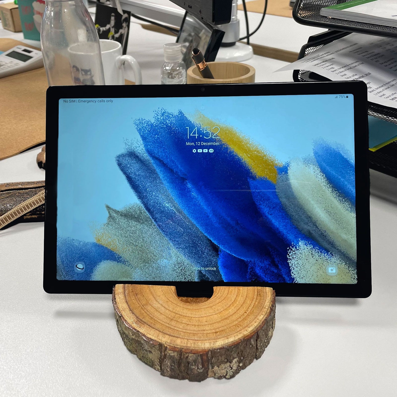 Small Log Phone Holder (full slice) - Natural product image