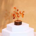 Mini Gemstone Tree On Wood Base - Carnelian (15 stones) product image